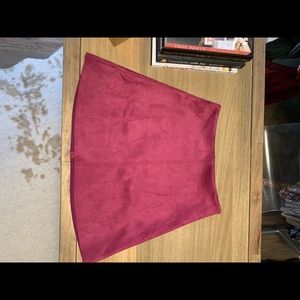 Brand new! Faux suede skirt